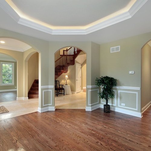 hallway with hardwood floor